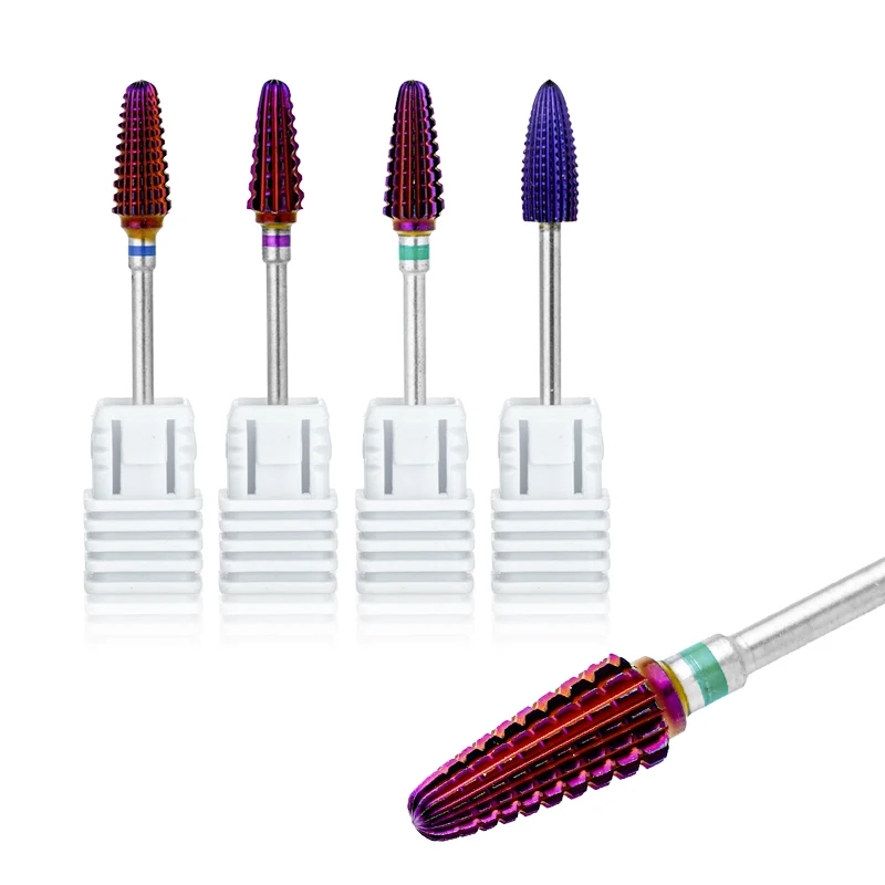 High quality tungsten steel carbide wolfram steel milling cutter rainbow nail drill bits, Color titanium
High quality tungsten steel carbide wolfram steel milling cutter rainbow nail drill bits, Color titanium