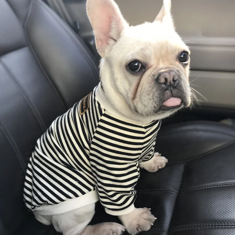 2021 Spring Fall Pet Dog O-neck Striped Hooded Hoodies Teddy Small Dog Clothes, Picture
2021 Spring Fall Pet Dog O-neck Striped Hooded Hoodies Teddy Small Dog Clothes, Picture