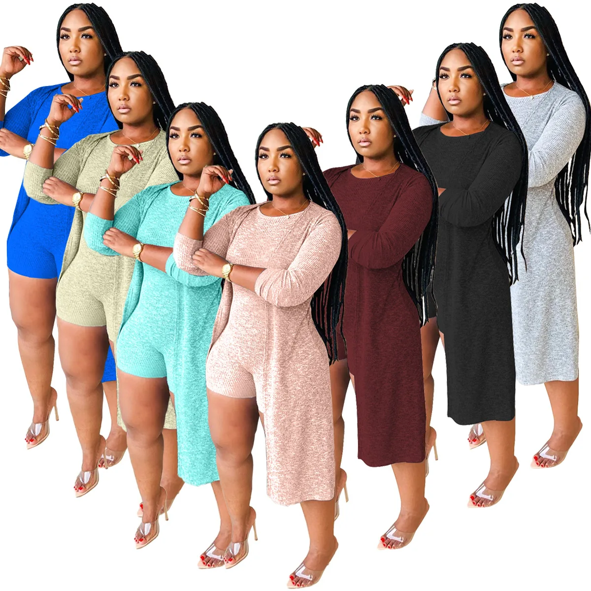Amazon Hot Women casual jumpsuit and cape two-piece suit plus size autumn winter sets
Amazon Hot Women casual jumpsuit and cape two-piece suit plus size autumn winter sets