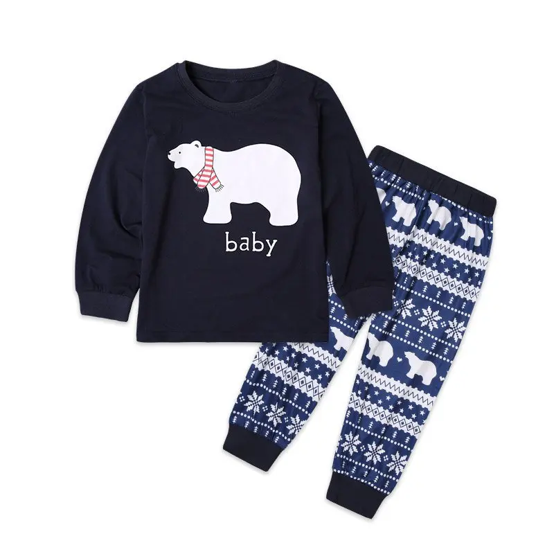 2021 family Christmas pajamas family long sleeve Christmas clothes family