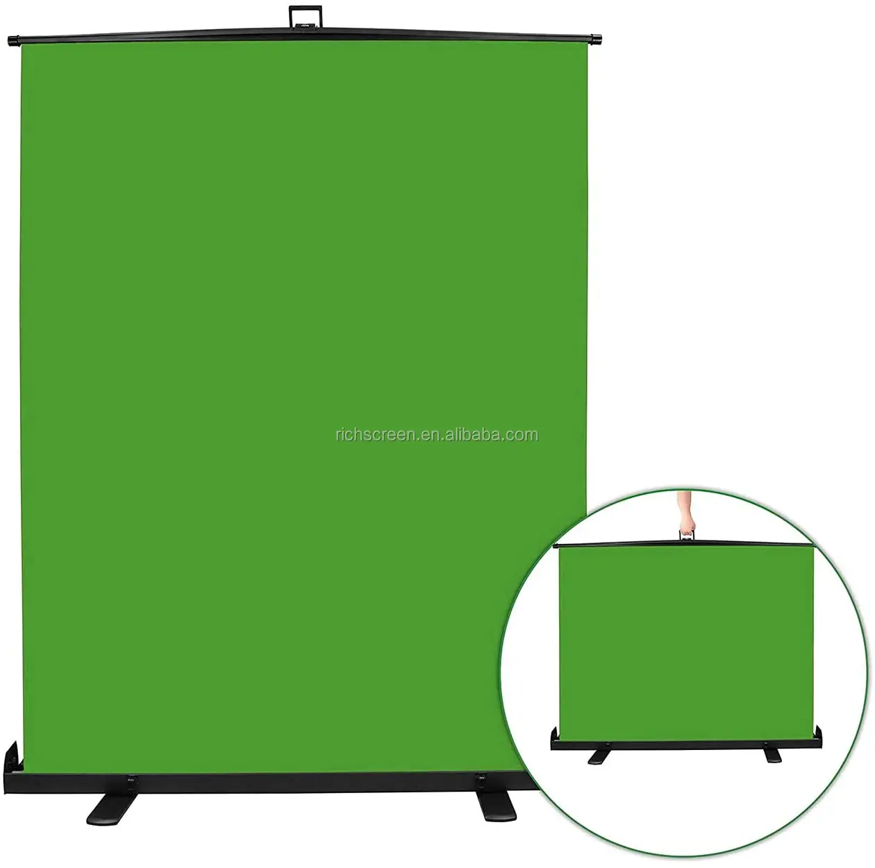 Portable Pull Up Backdrop Collapsible Chromakey Panel for Photo Backdrop Video Studio, Wrinkle-Resistant Greenscreen Background
Portable Pull Up Backdrop Collapsible Chromakey Panel for Photo Backdrop Video Studio, Wrinkle-Resistant Greenscreen Background