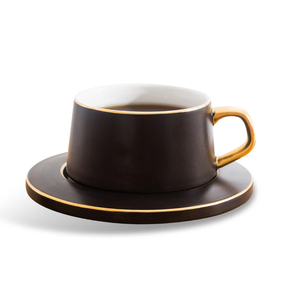 Nordic Golden edge Coffee Cup with Saucer Set luxury mug coffee mug custom logo, Solid color
Nordic Golden edge Coffee Cup with Saucer Set luxury mug coffee mug custom logo, Solid color