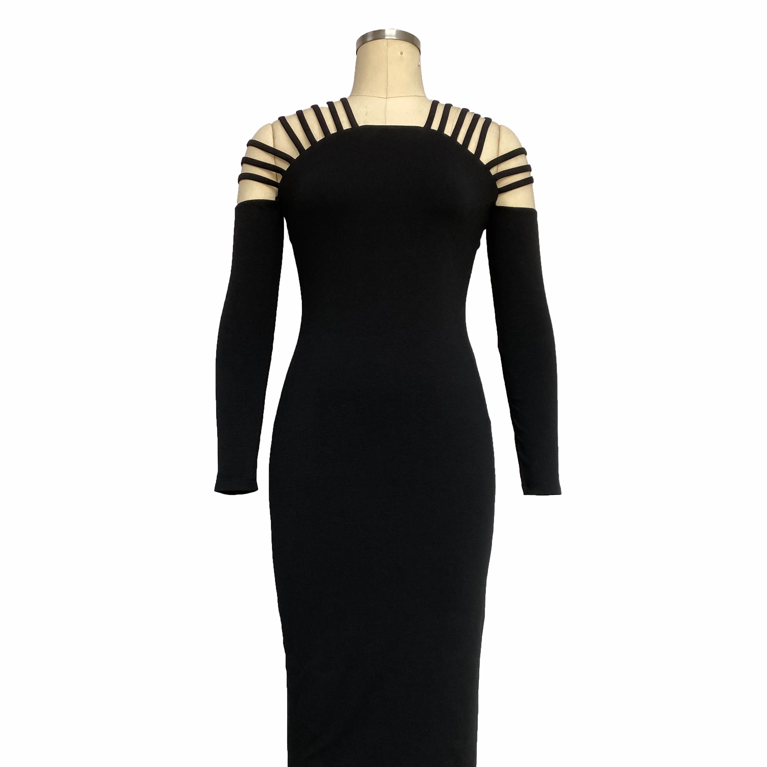 Off the shelf personalized sleeve dress fashion backless temperament sexy mature women's evening dresses, Customized color
Off the shelf personalized sleeve dress fashion backless temperament sexy mature women's evening dresses, Customized color