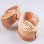 Wholesale Traditional Chinese Wood Dumpling Steamer for Soup Buns with Customized Size