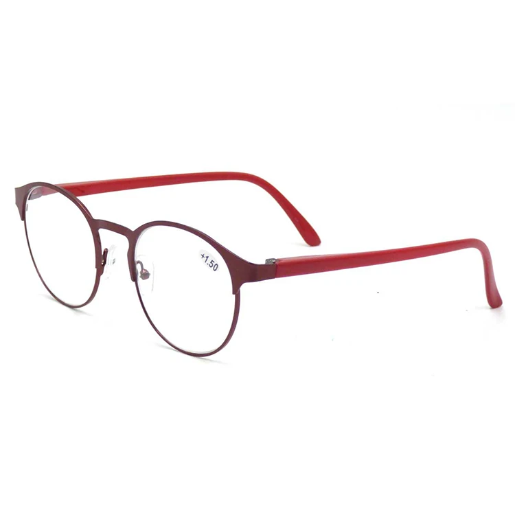 Vintage Novelty Eyewear Red Black Metal Half Frame Classic Round Reading Glasses 1.0 1.5 2.0 2.5 3.0
Vintage Novelty Eyewear Red Black Metal Half Frame Classic Round Reading Glasses 1.0 1.5 2.0 2.5 3.0