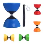 Sticks New Popular Game Chinese YOYO 3 Bearing Clutch Diabolo Set Metal Sticks String Bag Sticks Toys