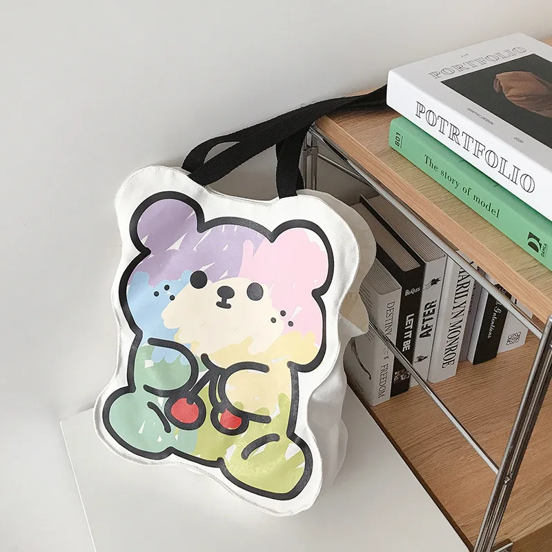 Cartoon custom new large capacity Japanese style casual ladies and student canvas tote bag wholesale
Cartoon custom new large capacity Japanese style casual ladies and student canvas tote bag wholesale