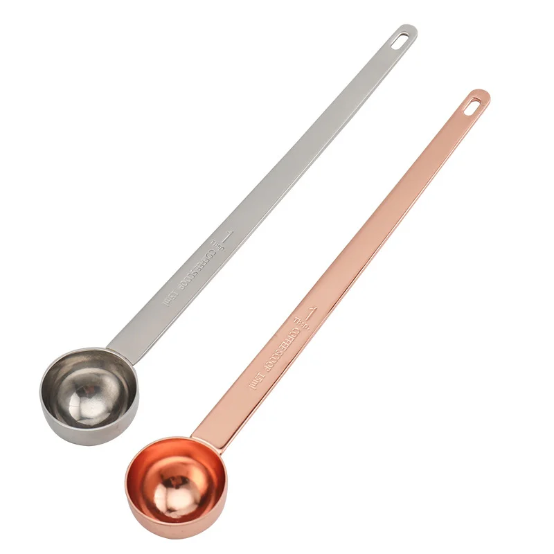 Rose Gold Plated Color Custom Long handle Stainless Steel Tea Coffee Scoop Measure Spoon with Custom Logo, Customized
Rose Gold Plated Color Custom Long handle Stainless Steel Tea Coffee Scoop Measure Spoon with Custom Logo, Customized