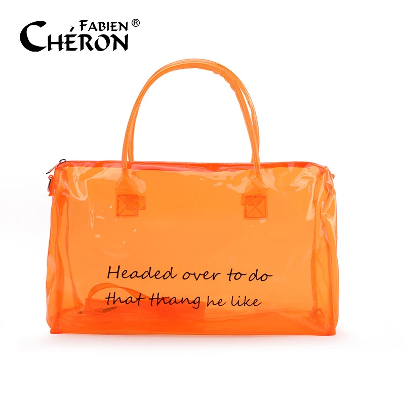 Wholesale Customized Women Large Gym Sports Jelly Yoga Bag Weekender Transparent Clear PVC Waterproof Travel Duffel Bags
Wholesale Customized Women Large Gym Sports Jelly Yoga Bag Weekender Transparent Clear PVC Waterproof Travel Duffel Bags