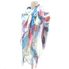 New Arrival wool square voile chiffon scarf winter scarves with high quality