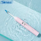 Pink Electric Electric Toothbrush Ultrasonic Wireless Charging Soft Fur Hot Pink Electric Toothbrush