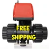 Free Shipping DN15 AC 220V 2 Way PVC Electric Actuator Automatic Ball Valve Electric Water Valve For Water Treatment