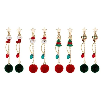 New Arrivals Designer Holiday Style Tassel Earrings Thick Christmas Women Lady Simple All Match Long Fur Ball Earrings Wholesale
New Arrivals Designer Holiday Style Tassel Earrings Thick Christmas Women Lady Simple All Match Long Fur Ball Earrings Wholesale