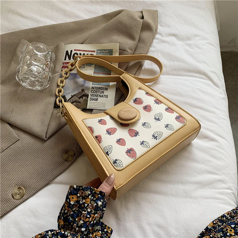 2021 Fruit Print Ladies Tote Bag Crossbody Sling Bags Armpit Handbag Women Shoulder Bag, As picture
2021 Fruit Print Ladies Tote Bag Crossbody Sling Bags Armpit Handbag Women Shoulder Bag, As picture