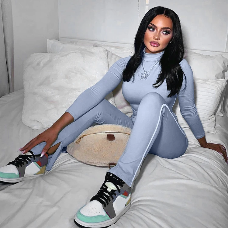Fall Mock Neck Contrast Color Split Workout Clothing Fitness Gym Skinny Long Sleeve Bodycon One Piece Women 2021 Jumpsuit, Gray,black,green,pink,brown
Fall Mock Neck Contrast Color Split Workout Clothing Fitness Gym Skinny Long Sleeve Bodycon One Piece Women 2021 Jumpsuit, Gray,black,green,pink,brown