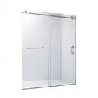 Bathroom large roller sliding barn shower door