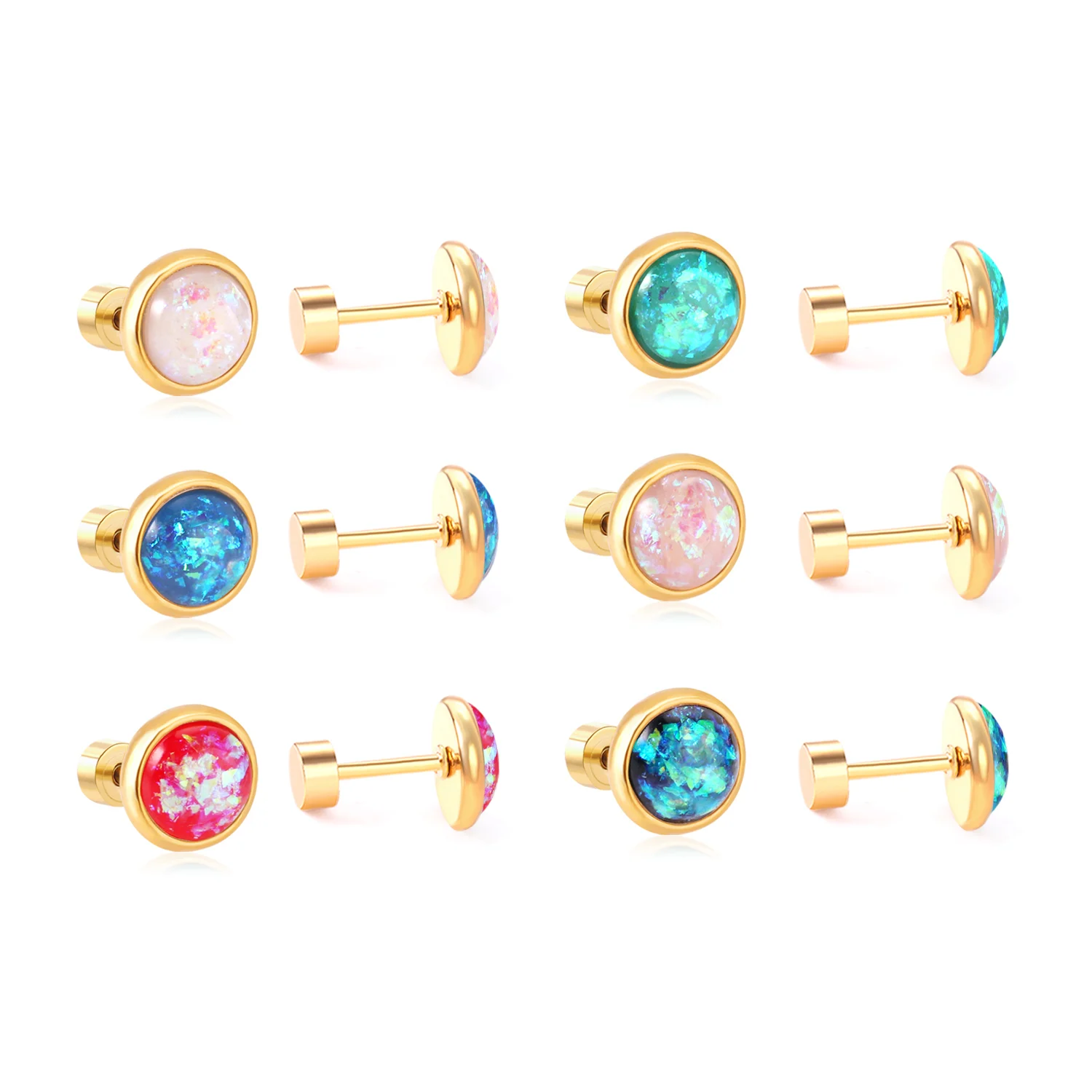 2020 New Design Classic Stainless Steel Round Shape Mix Color Ladies Screw Earring Jewelry, Gold/silver available
2020 New Design Classic Stainless Steel Round Shape Mix Color Ladies Screw Earring Jewelry, Gold/silver available