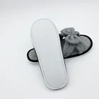 Indoor Bamboo Charcoal Grey Non-Slip Exfoliates Slippers Indoor With Custom Logo