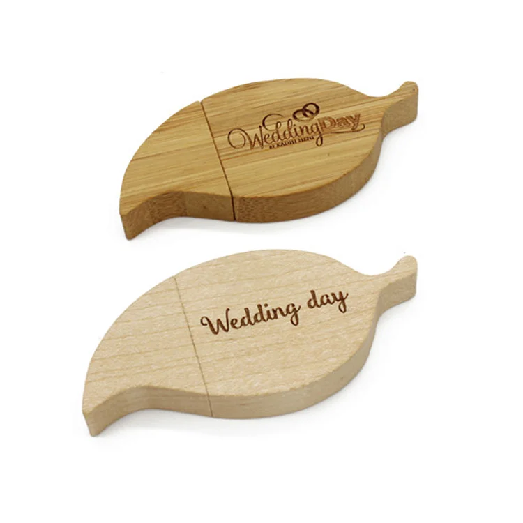 2022 Eco-friendly and Natural wood material personalized logo printing 8GB bamboo wooden leaf shape usb memory stick, Wooden colour 
2022 Eco-friendly and Natural wood material personalized logo printing 8GB bamboo wooden leaf shape usb memory stick, Wooden colour
