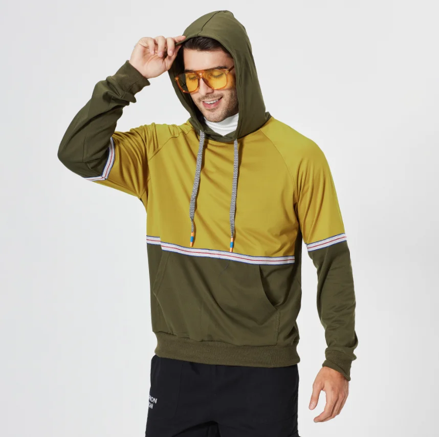 Fashion Color Matching Stitching Patchwork Mens Hoodie Sports Casual Polyester Oversized Custom Hoodie Printing, As picture
Fashion Color Matching Stitching Patchwork Mens Hoodie Sports Casual Polyester Oversized Custom Hoodie Printing, As picture