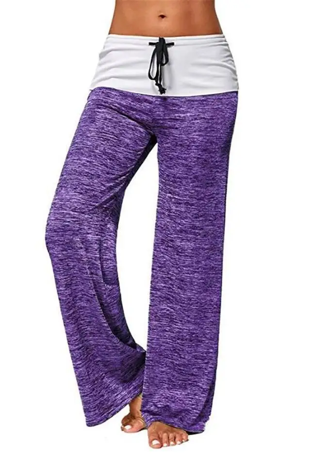 Yoga Sports Outdoor Casual Wide-leg Pants Drawstring Fitness Loose Leisure Patchwork Clothes Flare Yoga Pant, As pictures
Yoga Sports Outdoor Casual Wide-leg Pants Drawstring Fitness Loose Leisure Patchwork Clothes Flare Yoga Pant, As pictures