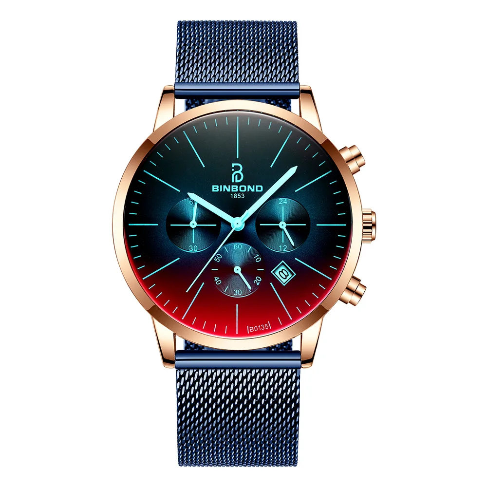 BINBOND 0135 Luxury Brand Men Stainless Steel Wristwatch Male Business Date Analog Clock Waterproof Fashion Dress Quartz Watch
BINBOND 0135 Luxury Brand Men Stainless Steel Wristwatch Male Business Date Analog Clock Waterproof Fashion Dress Quartz Watch