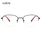 light eyeglasses half frame glasses woman beauty eyewear frame optical