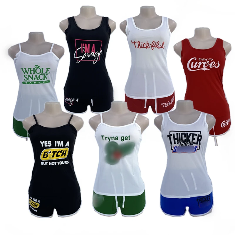 2021 Workout summer Two Piece Set letter Sporting Running short Pants Sets Women Outfits Sport Clothes Plus Size Snack Short Set, 18colors
2021 Workout summer Two Piece Set letter Sporting Running short Pants Sets Women Outfits Sport Clothes Plus Size Snack Short Set, 18colors
