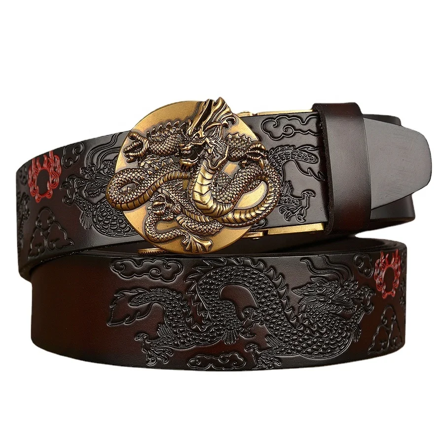 Chinese style sacred animal vermilion bird pure copper avoidance buckle trouser belt fashion men's vintage cowhide leather belt
Chinese style sacred animal vermilion bird pure copper avoidance buckle trouser belt fashion men's vintage cowhide leather belt