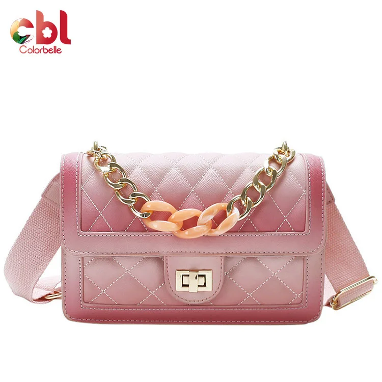 Fashion Hot Sale Ladies PU Jelly Beach Handbags Rainbow crossbody shoulder bag chain purse jelly handbag, Black,pink,colorful
Fashion Hot Sale Ladies PU Jelly Beach Handbags Rainbow crossbody shoulder bag chain purse jelly handbag, Black,pink,colorful