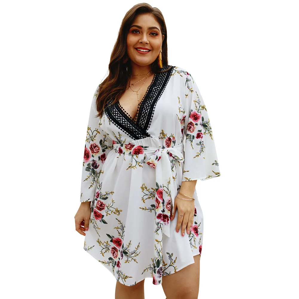 Summer V Nech Sexy Floral Boho Tie Dye Plus Size Dress Women, White, burgundy, black, navy blue
Summer V Nech Sexy Floral Boho Tie Dye Plus Size Dress Women, White, burgundy, black, navy blue