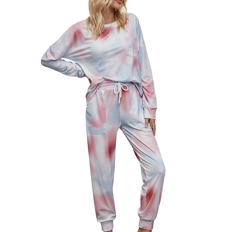 Factory Sale Women Fashion 2 pieces set Tracksuit tie dye Soft Loungewear Plus Size Women Sleepwear Customized, As picture
Factory Sale Women Fashion 2 pieces set Tracksuit tie dye Soft Loungewear Plus Size Women Sleepwear Customized, As picture