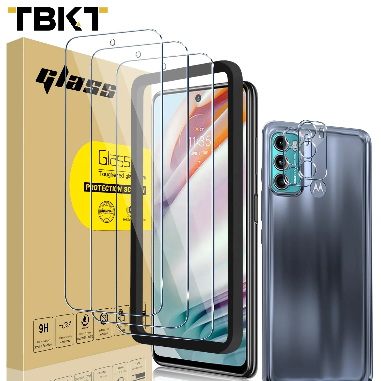 Bubble Free Screen Tempered Glass 3+2 Camera cover Screen Protective Glass Anti-Scratch For MOTO G40
Bubble Free Screen Tempered Glass 3+2 Camera cover Screen Protective Glass Anti-Scratch For MOTO G40