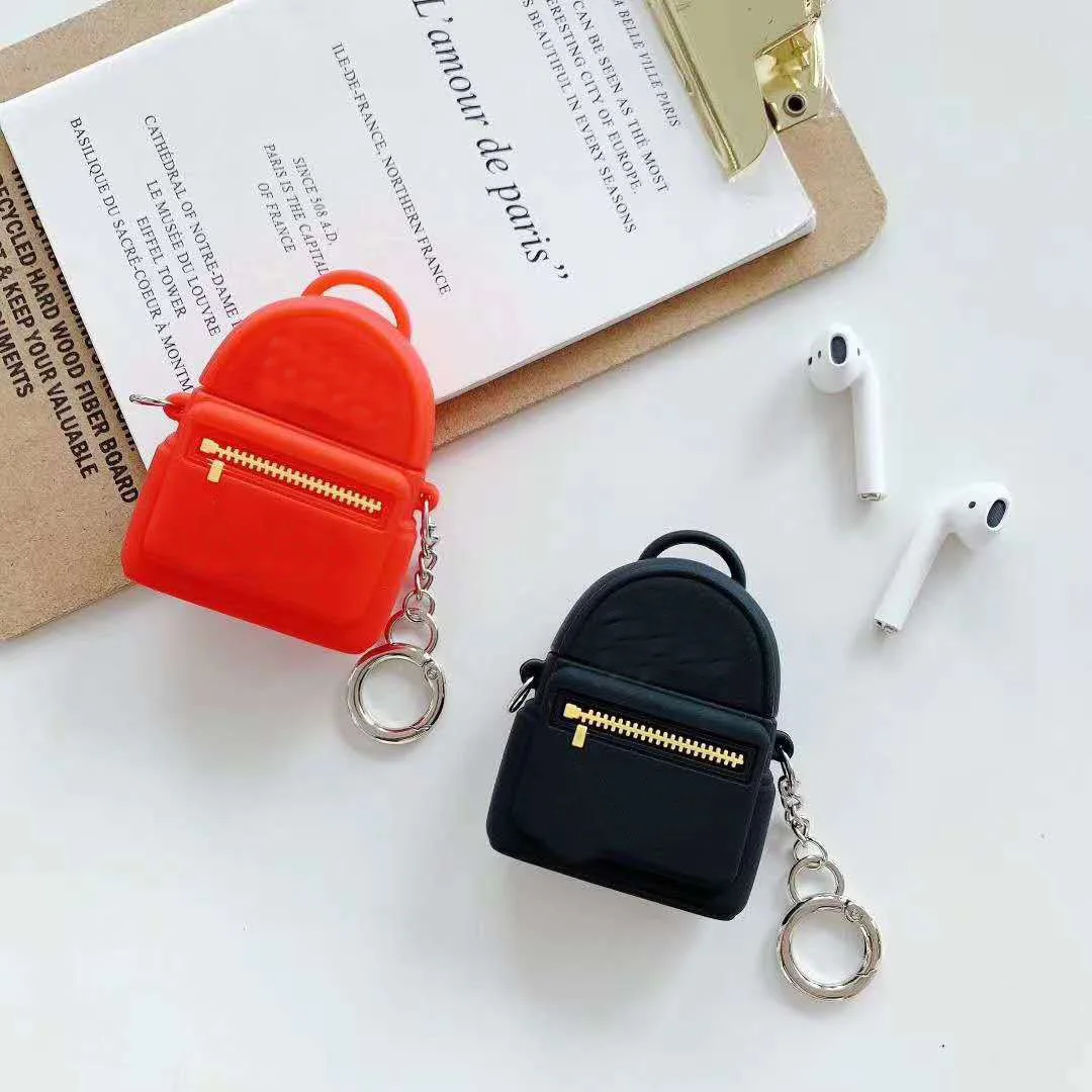 Trending 3D Backpack Designer Silicone Earphone Case Protective Cover Case for Airpods 1 2 for Airpods Pro
Trending 3D Backpack Designer Silicone Earphone Case Protective Cover Case for Airpods 1 2 for Airpods Pro