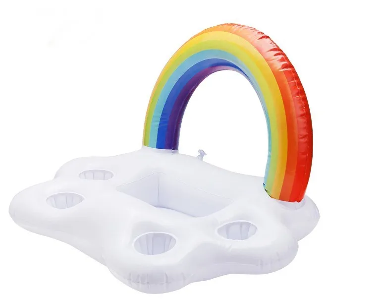Inflatable PVC Water rainbow Pool float cloud cup holder drink Support, As picture
Inflatable PVC Water rainbow Pool float cloud cup holder drink Support, As picture
