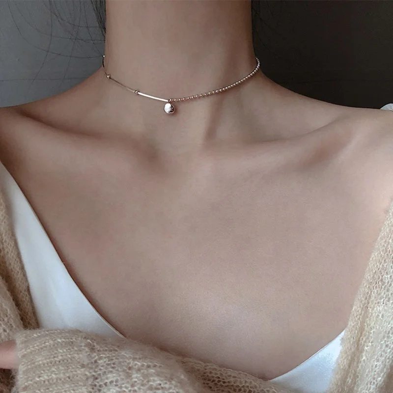 Simple Geometric Round Pendant Short Necklace Letter Lucky Gold Silver Color Choker Clavicle Chain Necklace Female Jewelry
Simple Geometric Round Pendant Short Necklace Letter Lucky Gold Silver Color Choker Clavicle Chain Necklace Female Jewelry