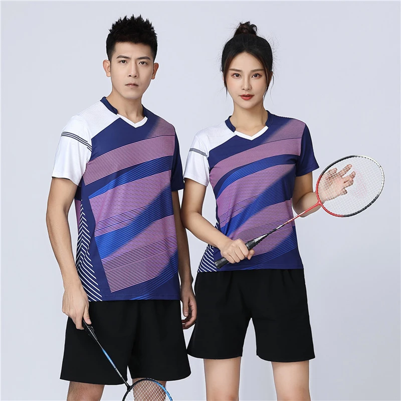 Tennis suit Men and women suit quick dry round collar short sleeve competition training team suit custom sportswear
Tennis suit Men and women suit quick dry round collar short sleeve competition training team suit custom sportswear
