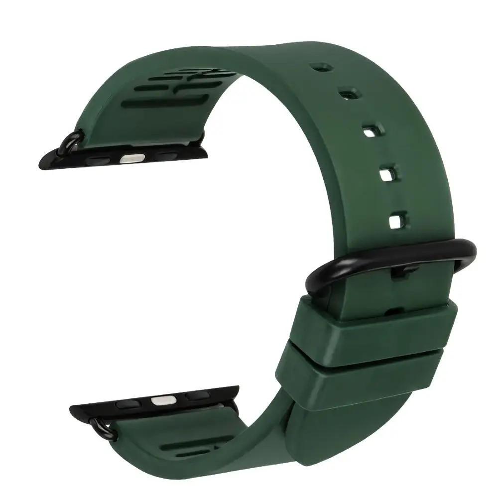 2021 Custom logo Fashion Natural Rubber Watch Strap for Apple Watch Bands 42mm 38 Series 6 5 4 3 2 Apple Watch Bracelets 44 40mm
2021 Custom logo Fashion Natural Rubber Watch Strap for Apple Watch Bands 42mm 38 Series 6 5 4 3 2 Apple Watch Bracelets 44 40mm