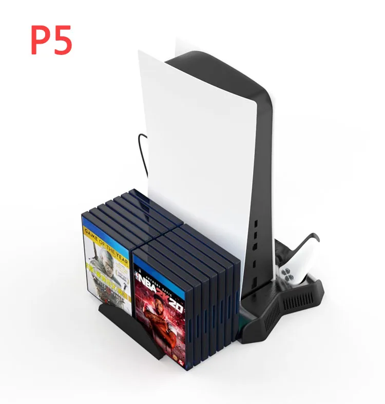 Vertical Charging Stand With Cooling Fan For PS5 Original Controller Accessories with Retractable Storage Bracket Game Boxes
Vertical Charging Stand With Cooling Fan For PS5 Original Controller Accessories with Retractable Storage Bracket Game Boxes