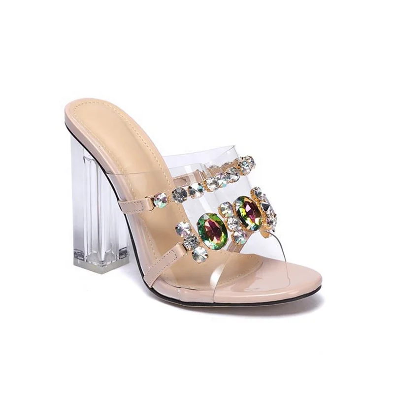 Clear Square Chunky Heels Slingback Sandals 2020 New Footwear Cheap Wholesale Shoes in China Rhinestone Fashion Women Slippers, Transparent
Clear Square Chunky Heels Slingback Sandals 2020 New Footwear Cheap Wholesale Shoes in China Rhinestone Fashion Women Slippers, Transparent