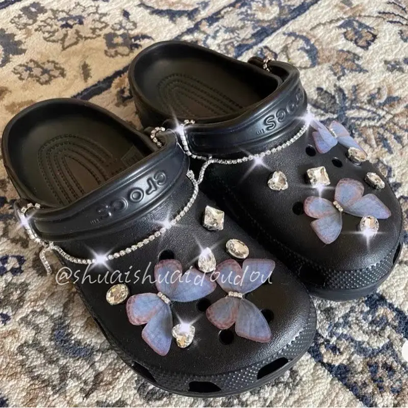 Butterfly Corc Charms New Women DIY Clogs Decoration Rhinestone Shoes Temperament Fashion Elegant Bundle Set for Corcs
Butterfly Corc Charms New Women DIY Clogs Decoration Rhinestone Shoes Temperament Fashion Elegant Bundle Set for Corcs