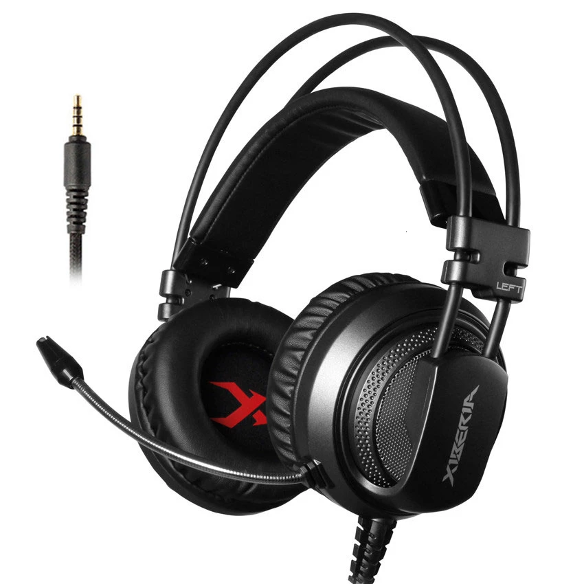 Xiberia V10 3.5mm Gaming Headset for PS4 Phone Bass Casque USB 7.1 Surround Stereo PC Gamer Headphones with Mic, Red black
Xiberia V10 3.5mm Gaming Headset for PS4 Phone Bass Casque USB 7.1 Surround Stereo PC Gamer Headphones with Mic, Red black