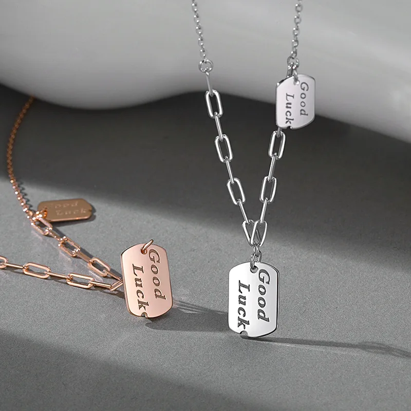 Custom Jewelry Women Jewelry Chain Pendant Necklace Custom Name Plate 925 Sterling Silver Necklace
Custom Jewelry Women Jewelry Chain Pendant Necklace Custom Name Plate 925 Sterling Silver Necklace