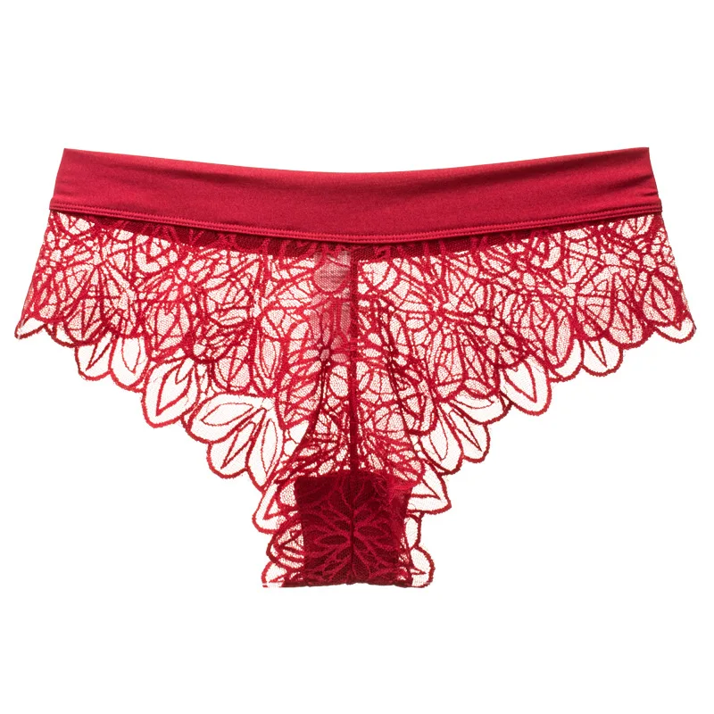 Sexy Lace Comfortable Fabric Briefs Ladies Hollow Breathable Low Waist Cotton Panties
Sexy Lace Comfortable Fabric Briefs Ladies Hollow Breathable Low Waist Cotton Panties