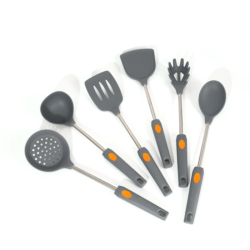 Custom cooking tools silicone kitchen utensils set non stick utensils silicone 6 pcs set, Gray/custom
Custom cooking tools silicone kitchen utensils set non stick utensils silicone 6 pcs set, Gray/custom