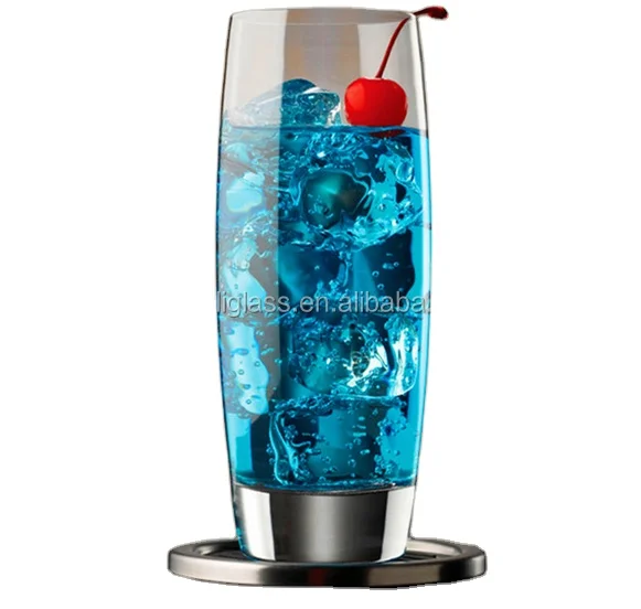 Design restaurant water glass ,heavy thick drinking glass,high ball glass