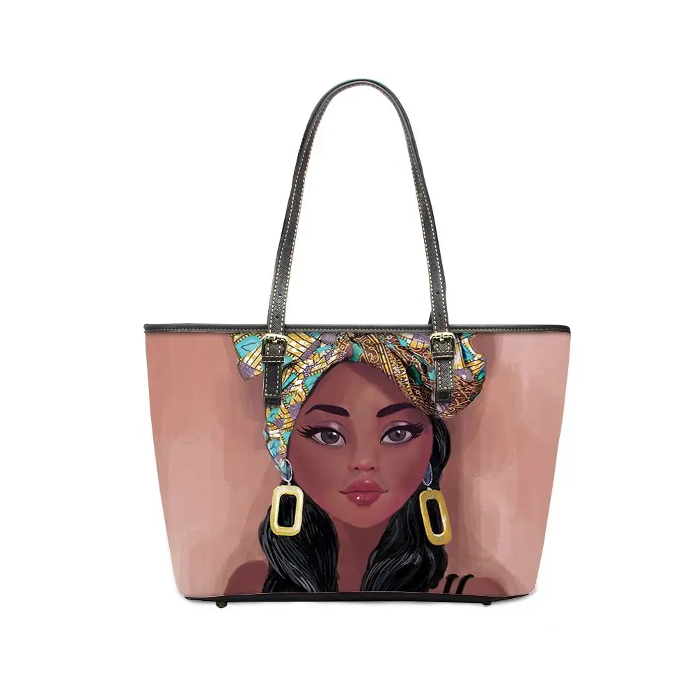 Vintage Women Name Brand Handbag Black Art African Girls Printed Casual Tote Large Shoulder Bag For Female Design, Accept custom made
Vintage Women Name Brand Handbag Black Art African Girls Printed Casual Tote Large Shoulder Bag For Female Design, Accept custom made