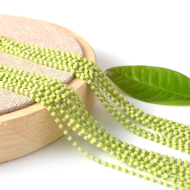 Wholesale Chain of Seed Beads Sliver Chain Seed Beads Seed Beads Long Chain For Necklace/Bracelet Making
Wholesale Chain of Seed Beads Sliver Chain Seed Beads Seed Beads Long Chain For Necklace/Bracelet Making
