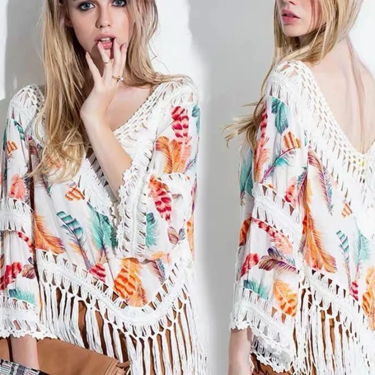 New Arrival Boheme Women Kimono Bikini Summer Tassel Sexy Swimwear Cover Up Beach Dress
New Arrival Boheme Women Kimono Bikini Summer Tassel Sexy Swimwear Cover Up Beach Dress