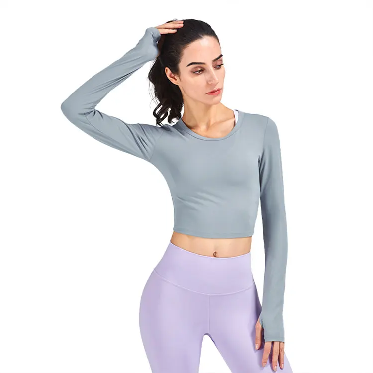 stretch round neck yoga T-shirt wholesale women sport top coverage for running yoga fitness
stretch round neck yoga T-shirt wholesale women sport top coverage for running yoga fitness